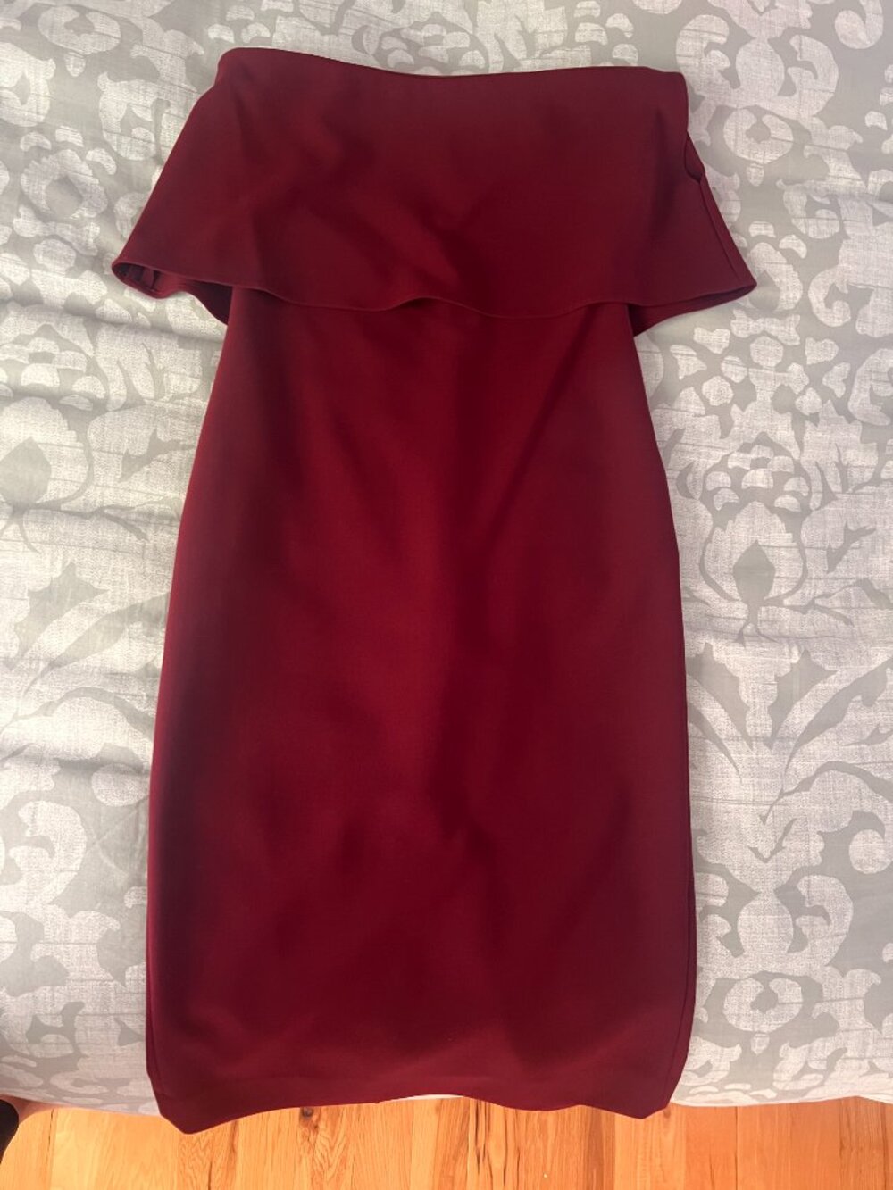 Likely Driggs Dress Strapless Size 6 Maroon/Dark red